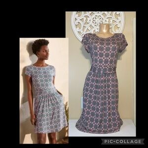 Boden women’s size 10 M dress Amelie jersey stretch pockets short sleeve